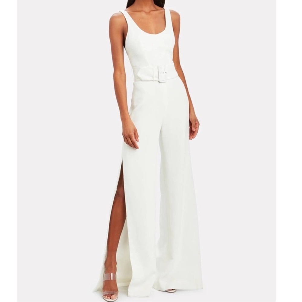 Jonathan Simkhai White Sleeveless Jumpsuit